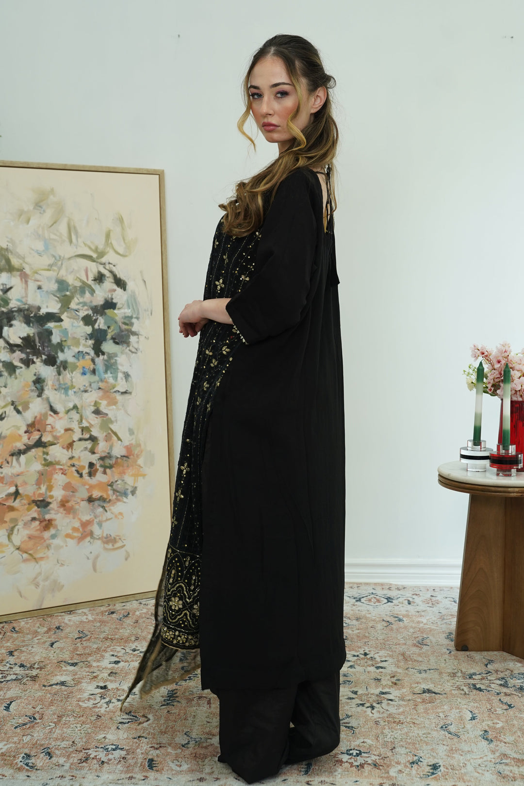 Midnight Dori Embroidered Salwar Kameez