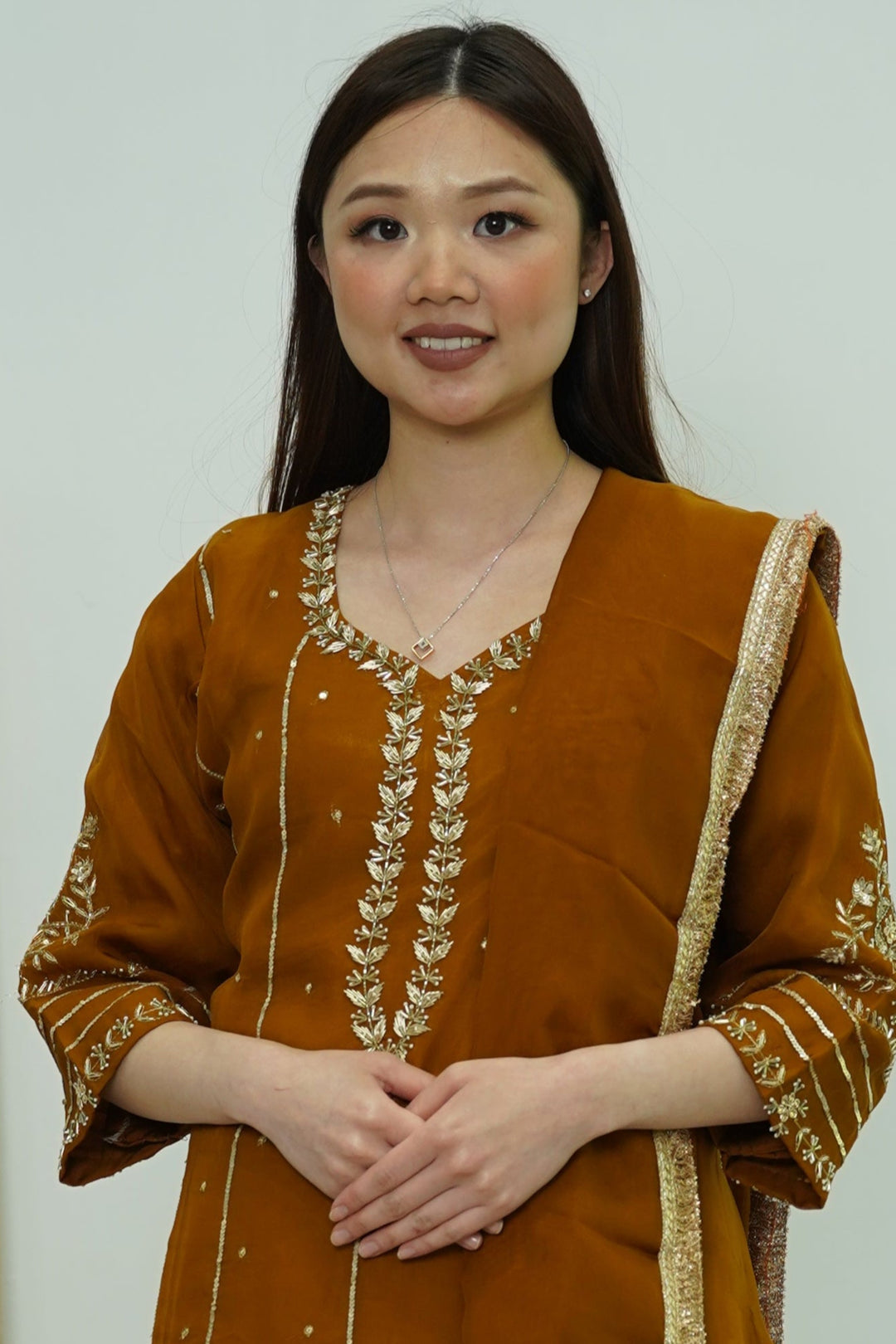 Amber Leaf Embroidered Salwar Kameez (Outside Ontario)