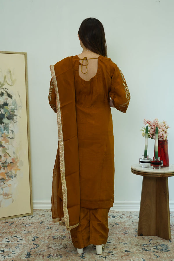 Amber Leaf Embroidered Salwar Kameez (Outside Ontario)
