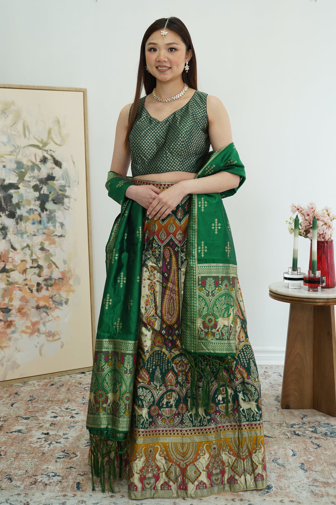 Heritage Motif Banarasi Lehenga