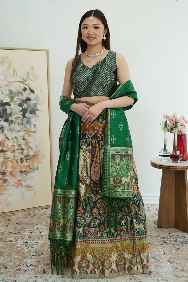 Heritage Motif Banarasi Lehenga