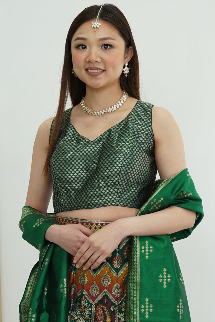 Heritage Motif Banarasi Lehenga