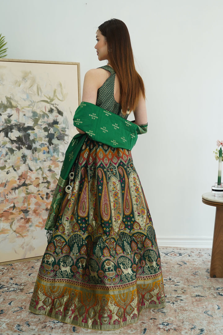 Heritage Motif Banarasi Lehenga