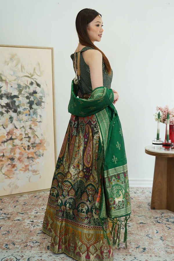 Heritage Motif Banarasi Lehenga