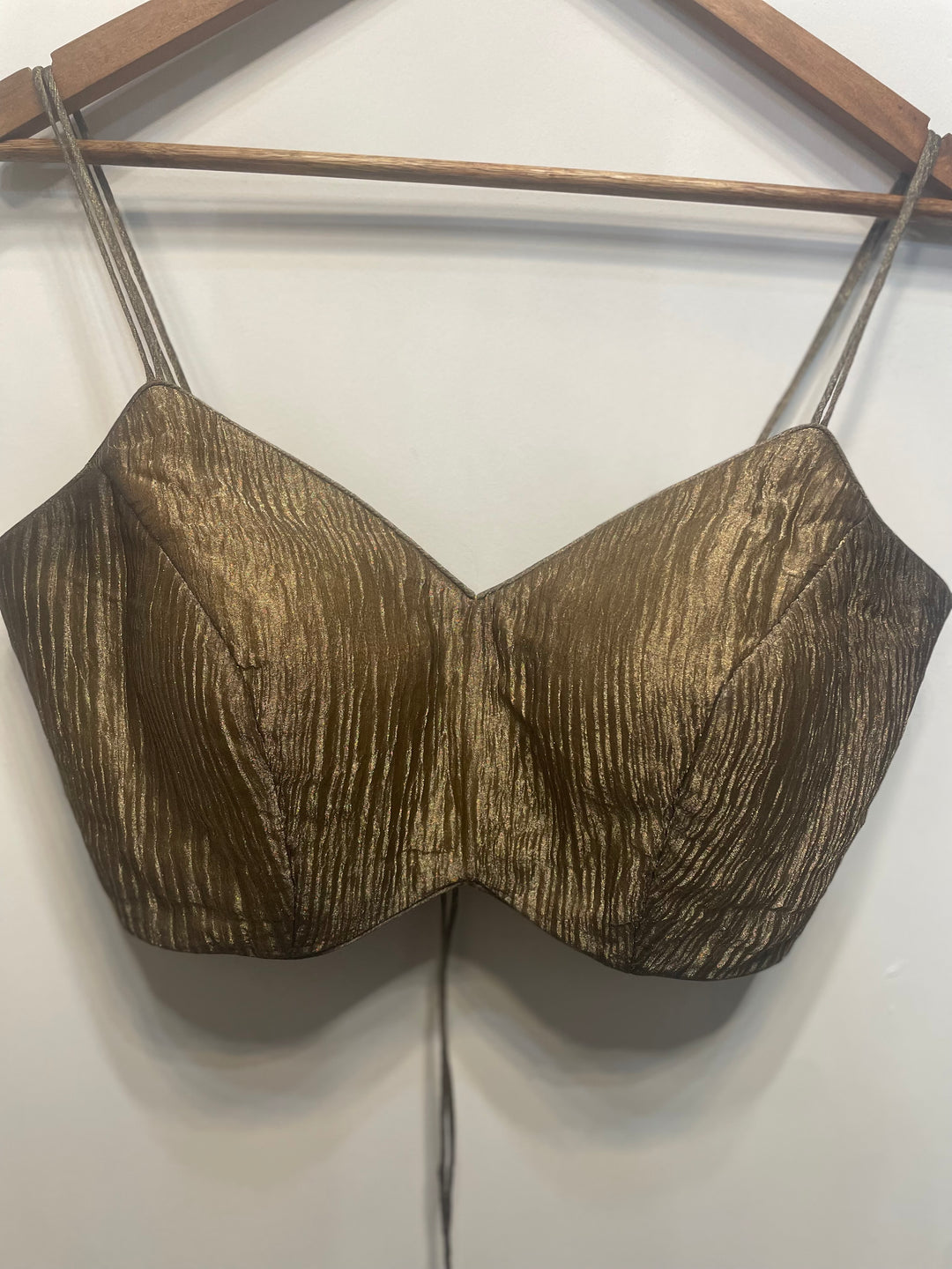 Spaghetti Strap Dark Gold Blouse - M (Alternative Blouse)