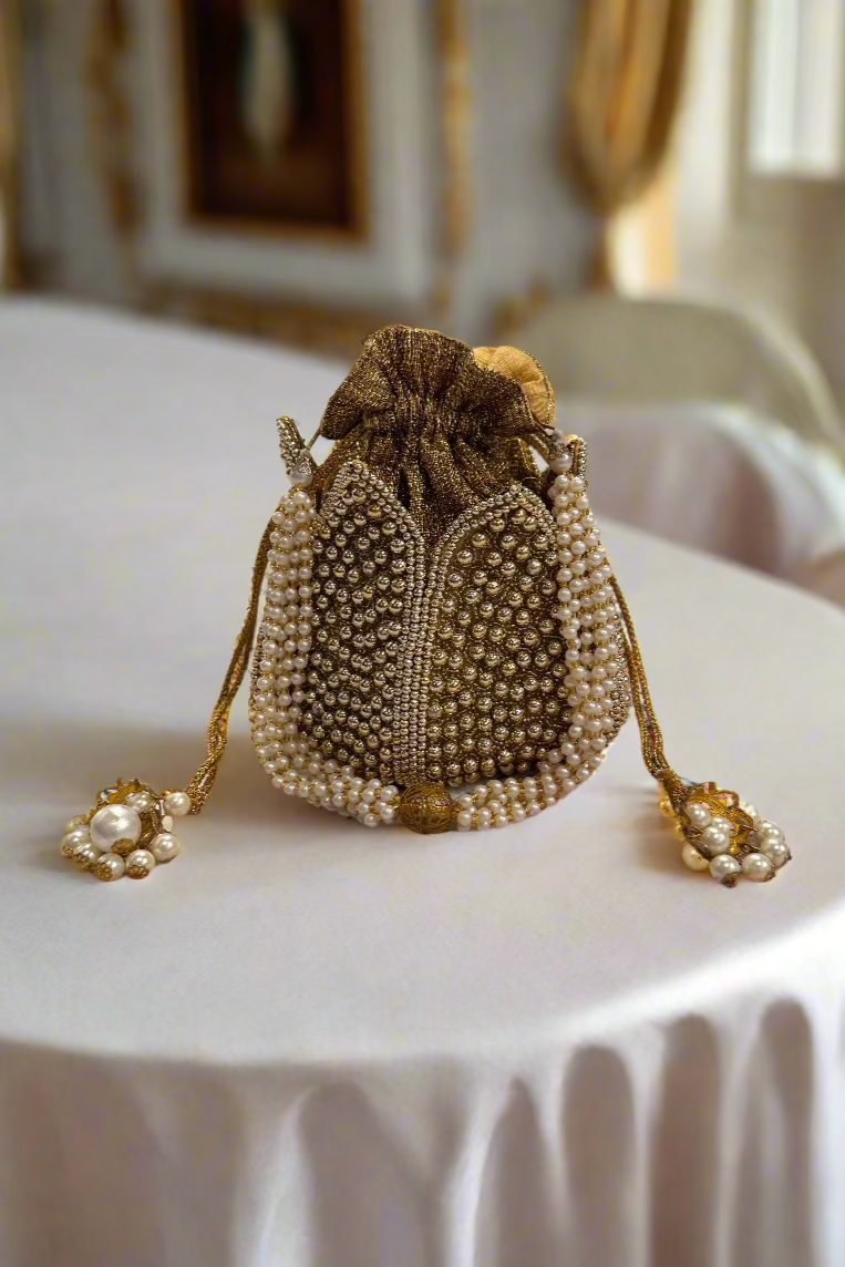 Dark Gold Potli Purse