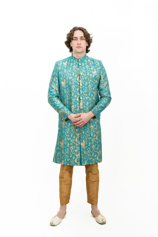 Francis Turquoise Sherwani