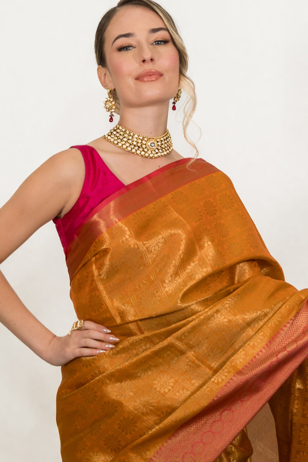 Golden Tissue Banarasi Saree