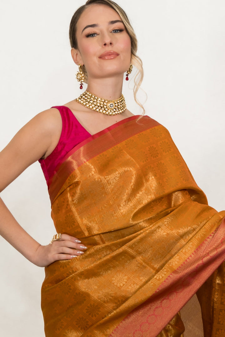 Golden Tissue Banarasi Saree