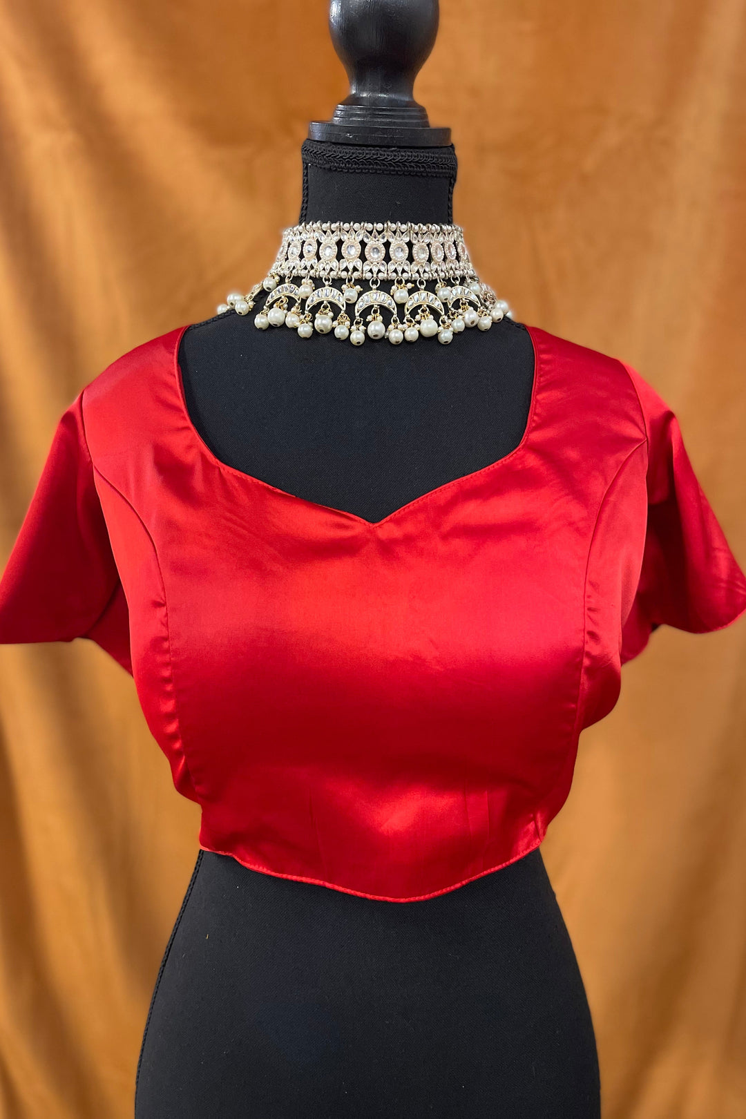Red - Satin Blouse - XXL (Alternate Blouse)