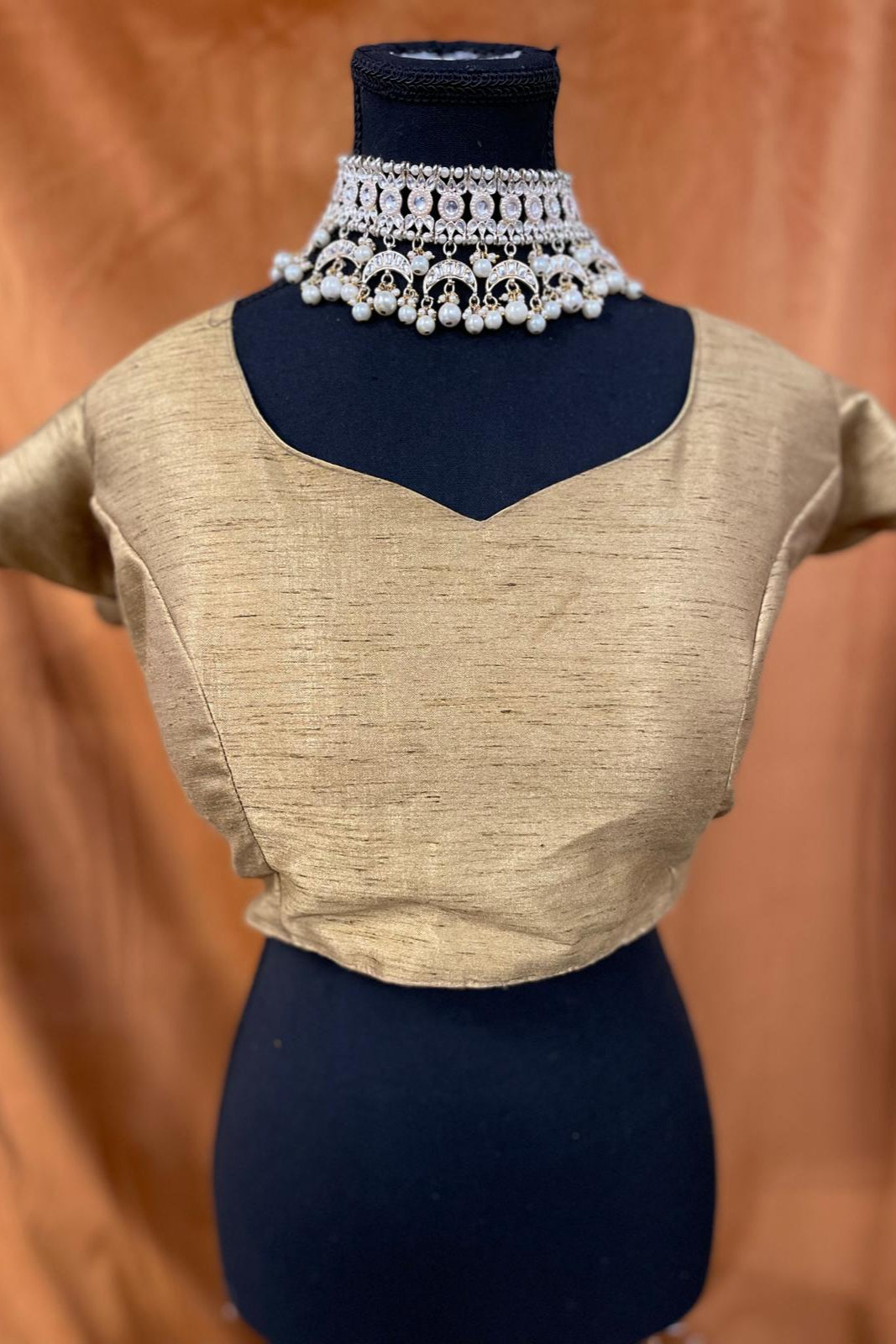 Gold - Tissue silk blouse XXL (Alternate Blouse)