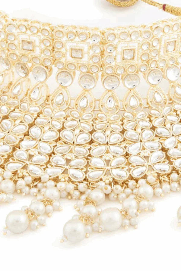 Multi Pearl Choker Jewellery Set (Outside Ontario) - myethnicrentals