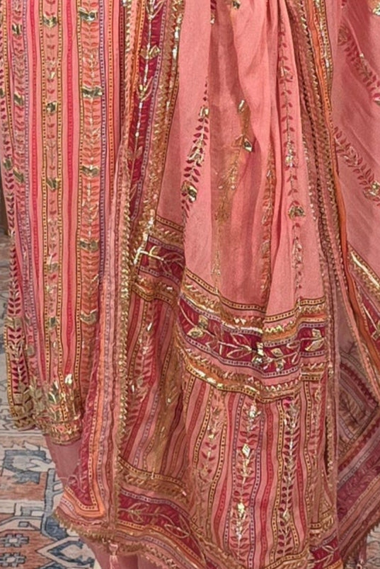 Pink Gotta Patti Salwar Kameez