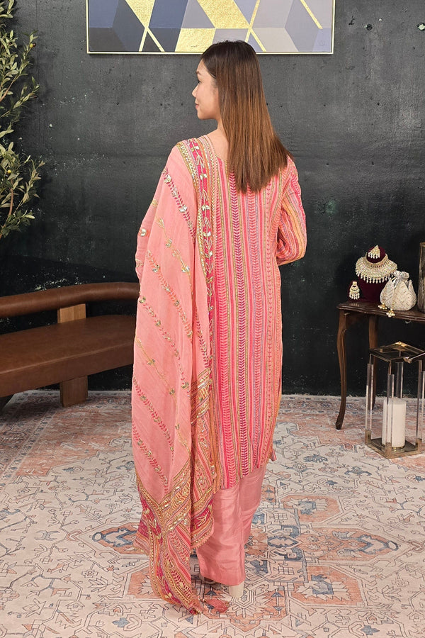 Pink Gotta Patti Salwar Kameez