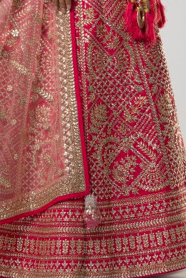 Electrifying Bridal Gota-Patti Lehenga
