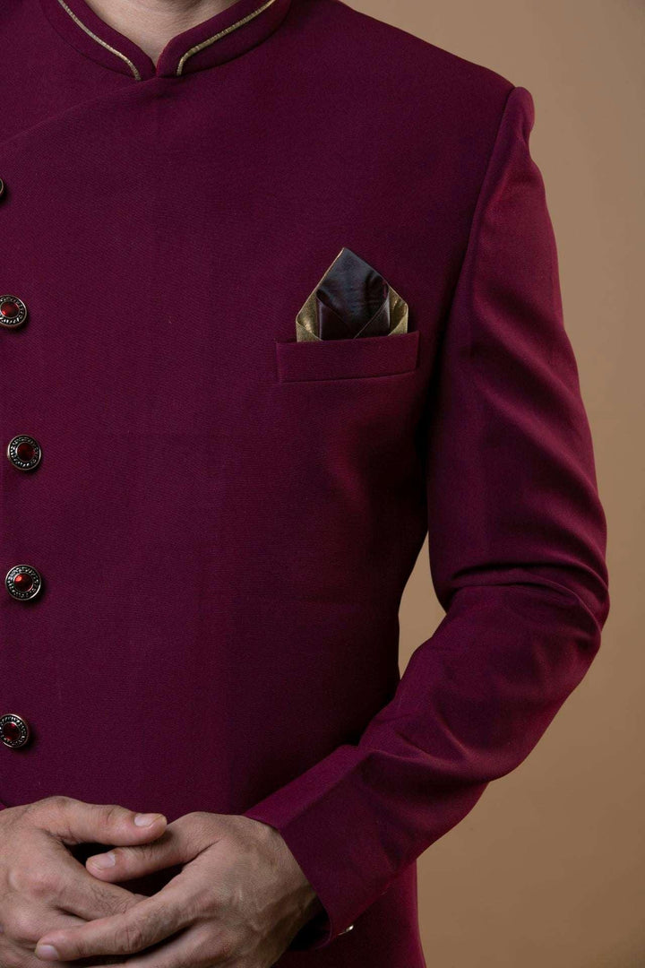 Maroon Indo-western Set (size 40) (Outside Ontario) - myethnicrentals