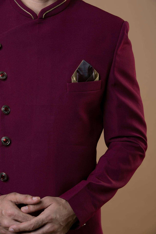 Maroon Indo-western Set (size 40) (Outside Ontario) - myethnicrentals