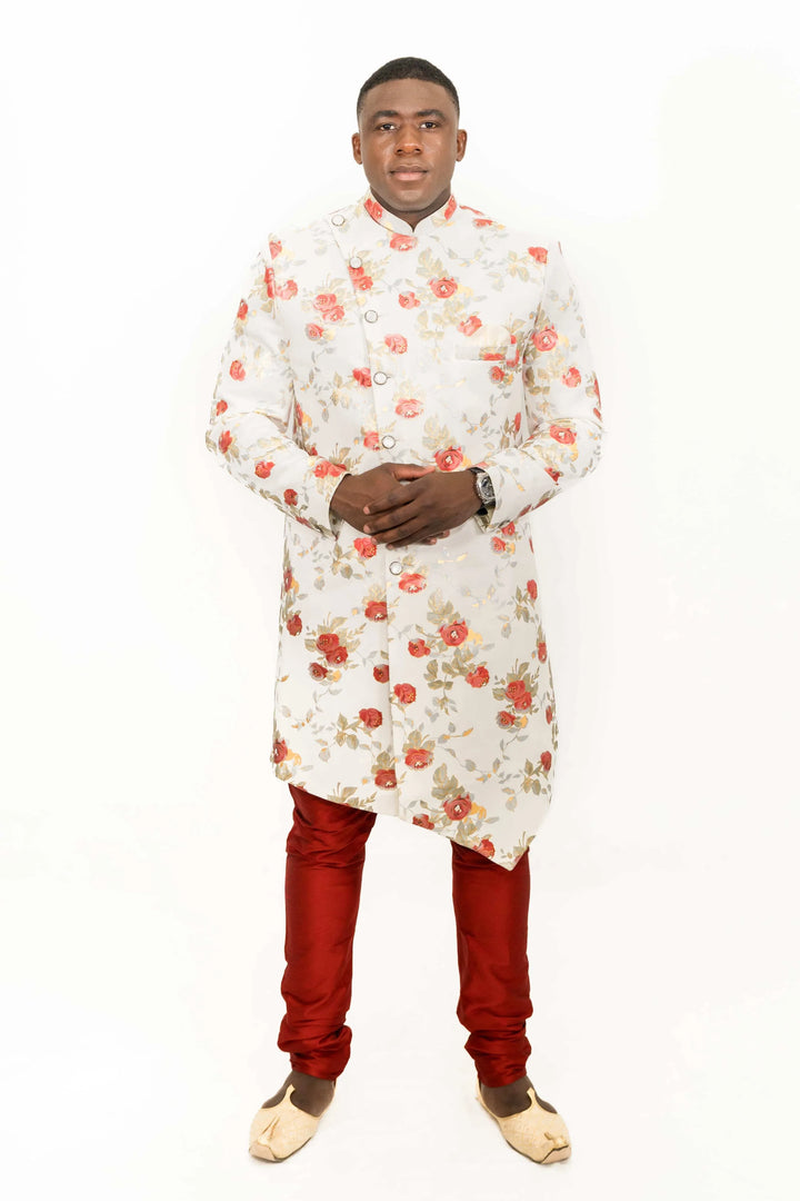 Digital Print floral pattern Indo-Western Set (Outside Ontario) - myethnicrentals