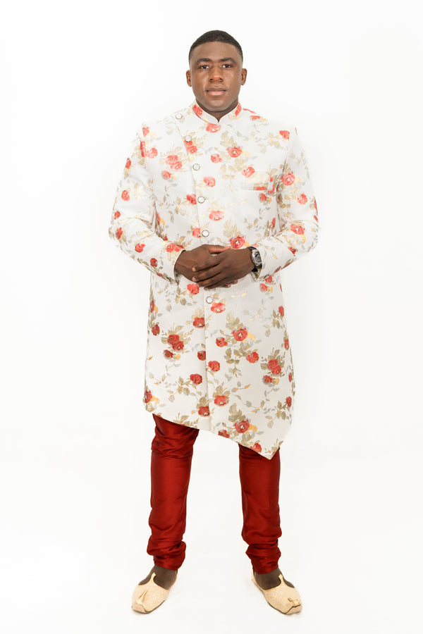 Digital Print floral pattern Indo-Western Set