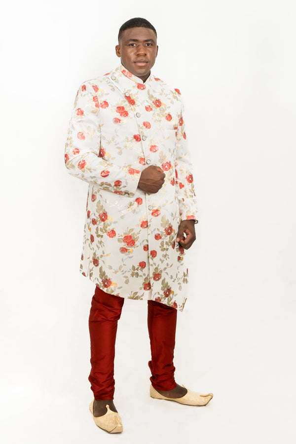 Digital Print floral pattern Indo-Western Set