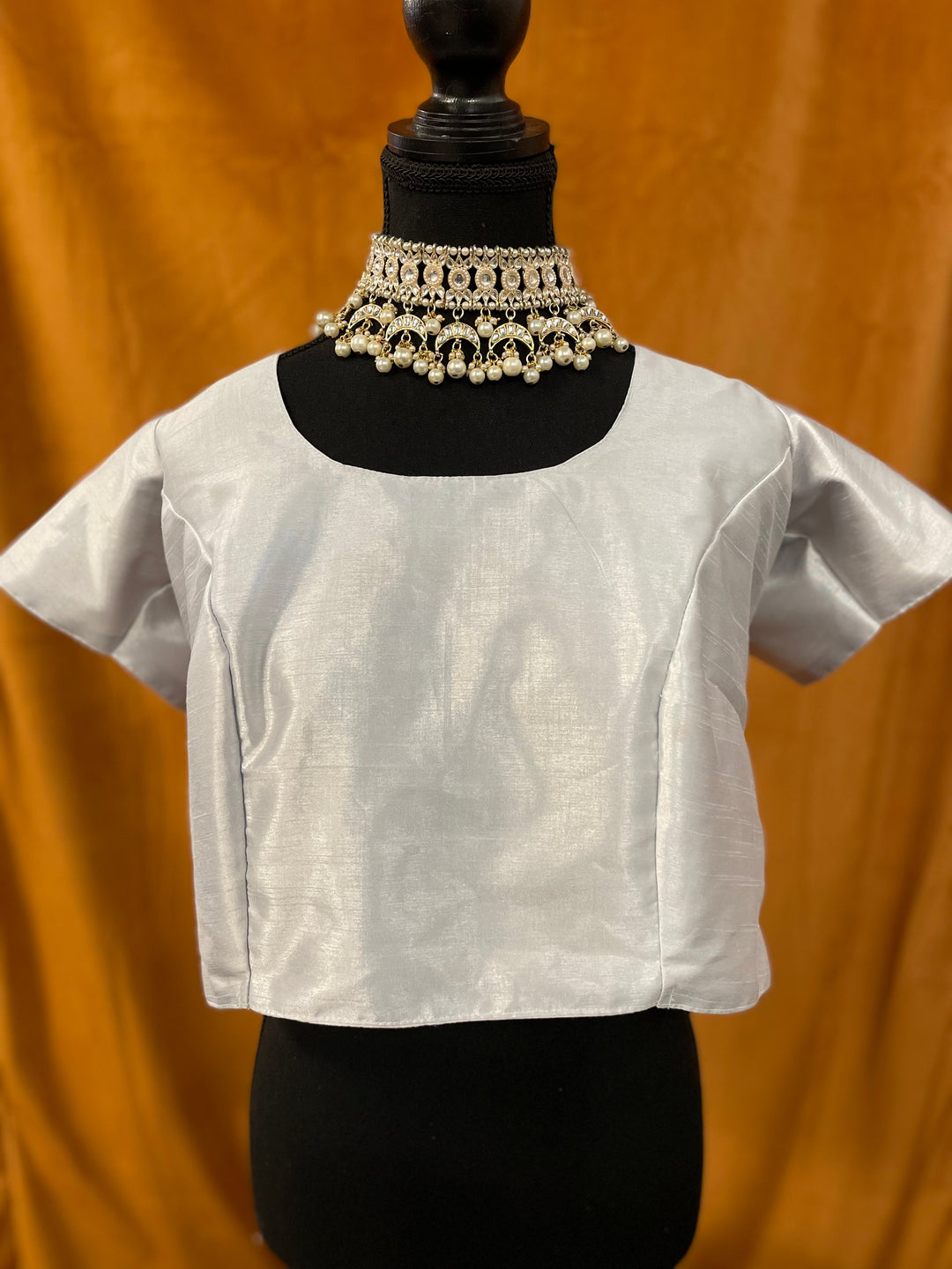 Silver - Cup-less Blouse - XXL (Alternate Blouse)