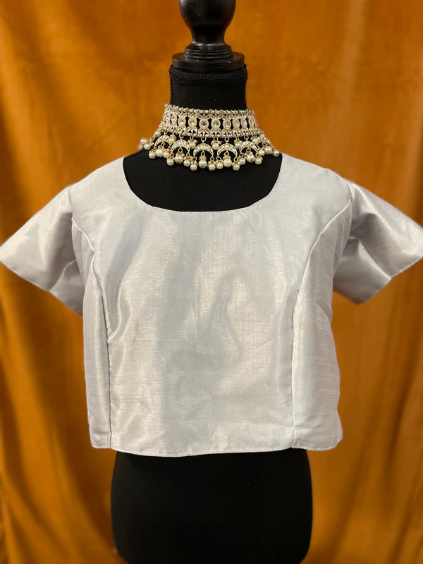 Silver - Cup-less Blouse - XXL (Alternate Blouse)