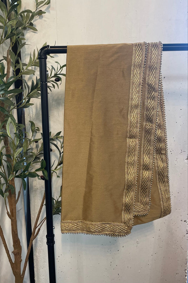 Men Shawl-Stole - Beige