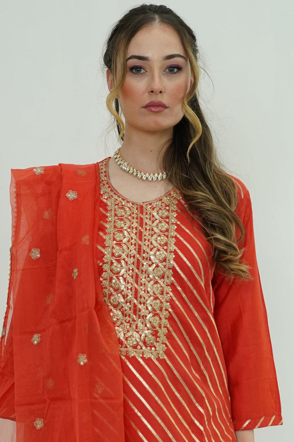 Sunset Stripes Salwar Kameez