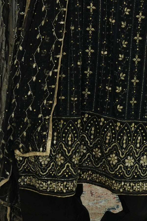 Midnight Dori Embroidered Salwar Kameez