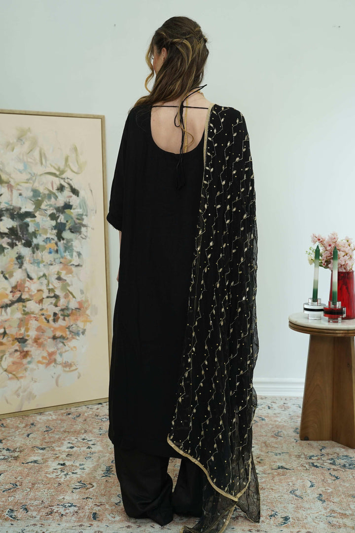 Midnight Dori Embroidered Salwar Kameez (Outside Ontario) - myethnicrentals