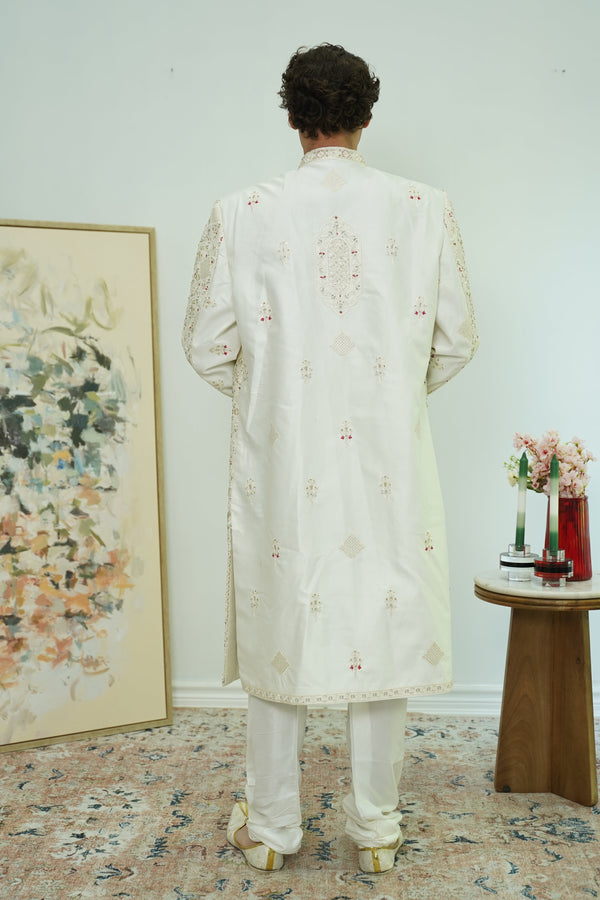 Layered heavy embroidered Sherwani Set