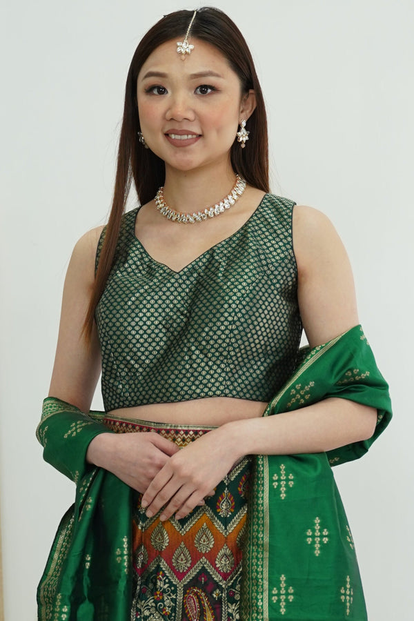 Heritage Motif Banarasi Lehenga