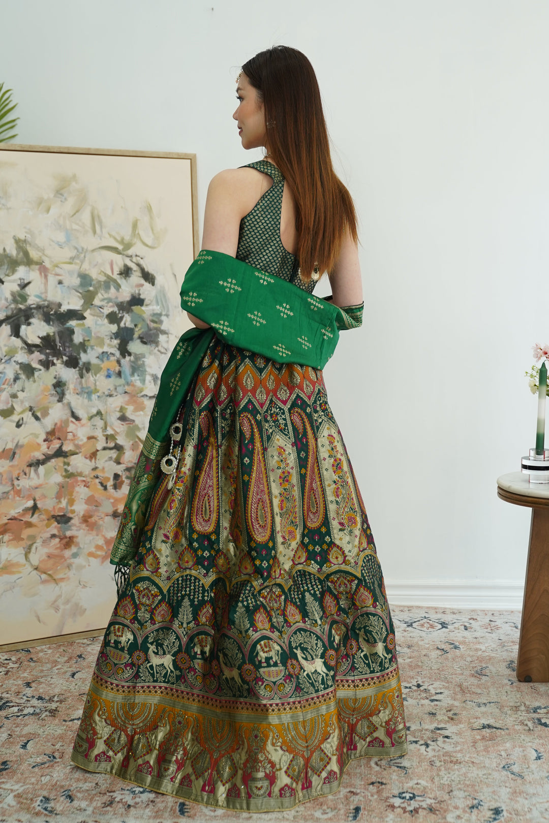 Heritage Motif Banarasi Lehenga