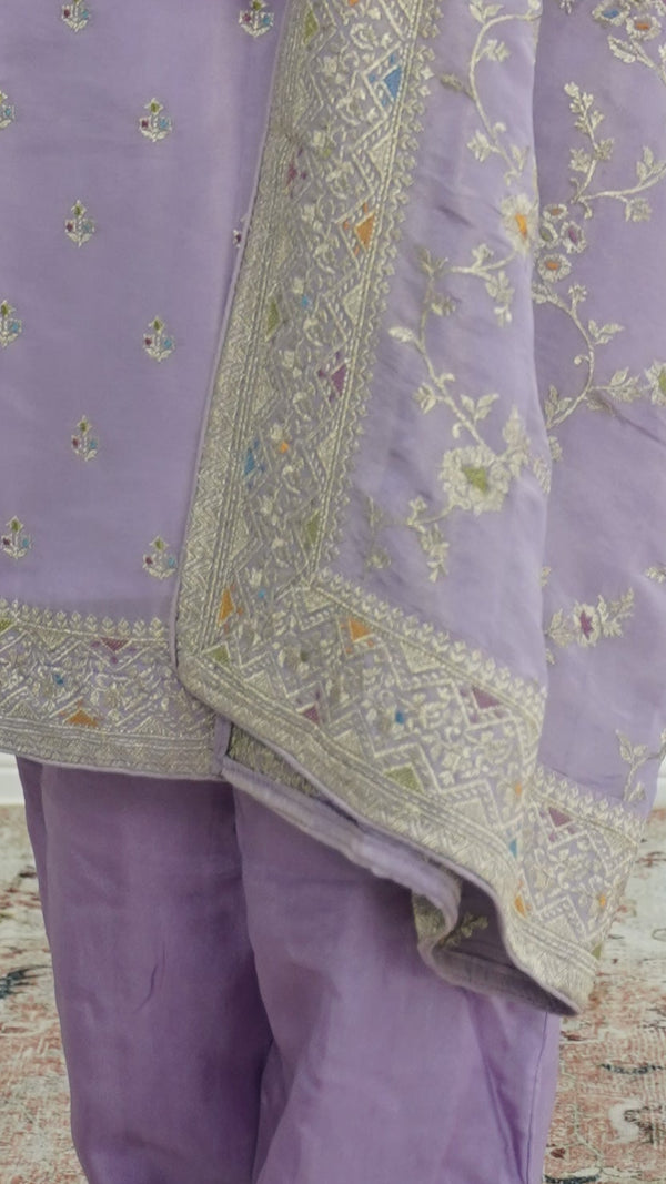 Lavender Serenity Embroidered Salwar Kameez