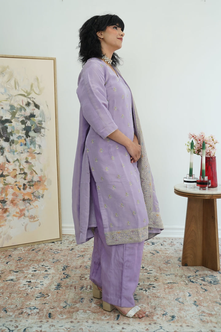 Lavender Serenity Embroidered Salwar Kameez