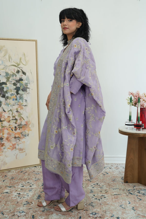 Lavender Serenity Embroidered Salwar Kameez