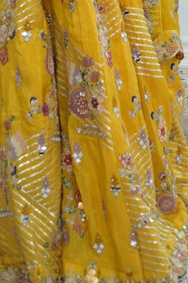 Sunlit Mirror-Work Lehenga Set (Outside Ontario) - myethnicrentals