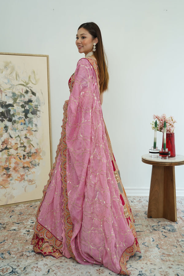 Patchwork Mosaic Lehenga Set