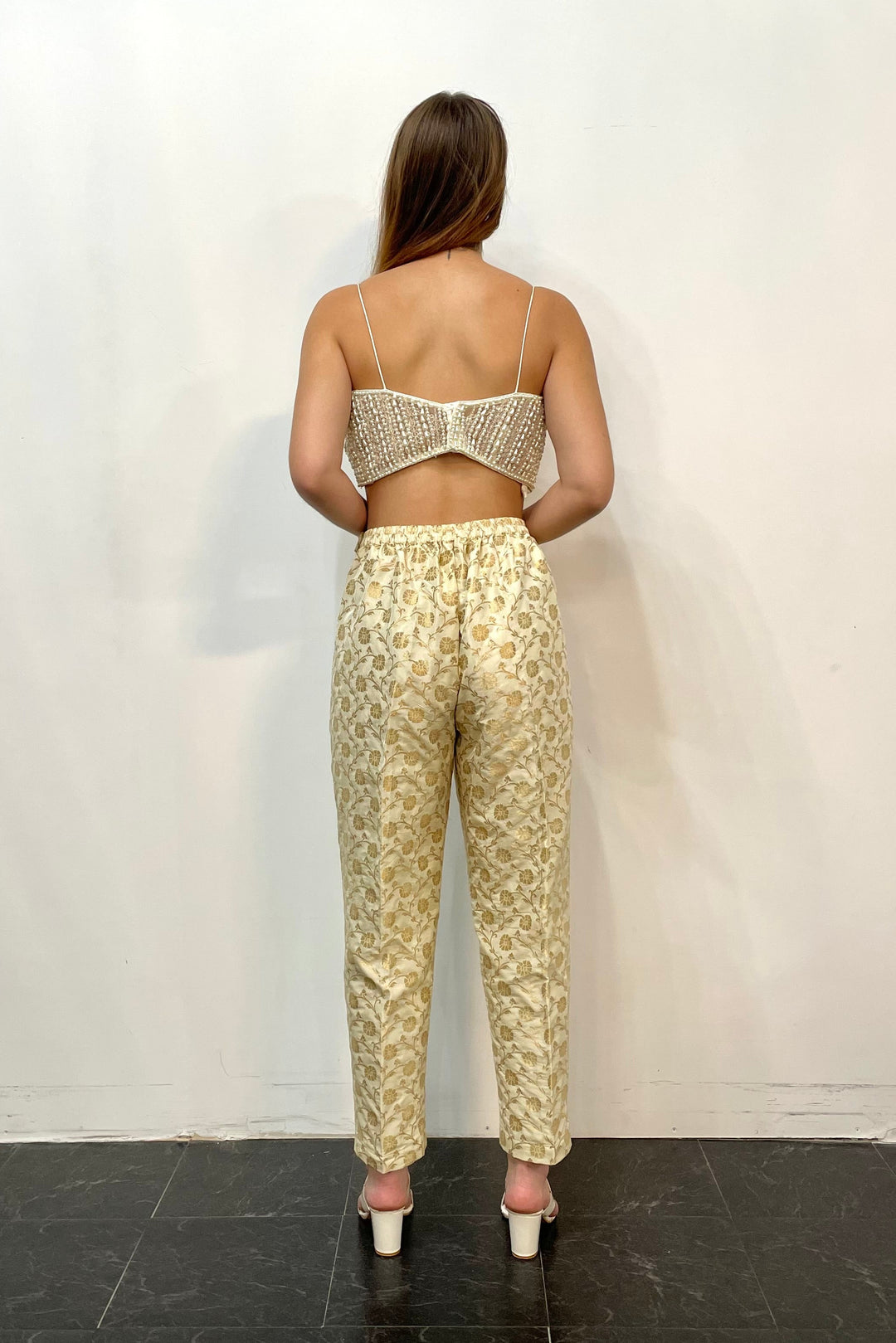 Golden Ivory Suit Pant