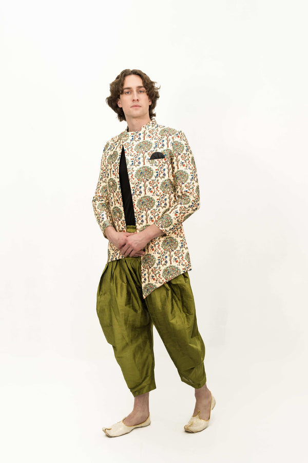 Digital Floral Spring kissed Indo-western set (Outside Ontario) - myethnicrentals