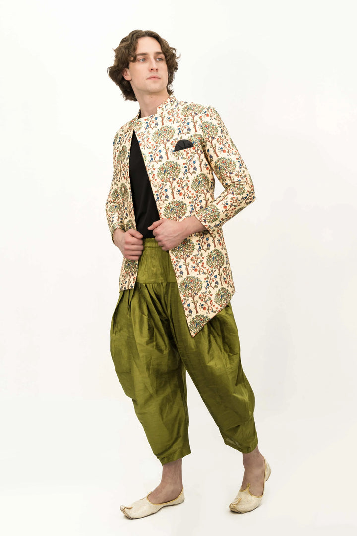 Digital Floral Spring kissed Indo-western set (Outside Ontario) - myethnicrentals