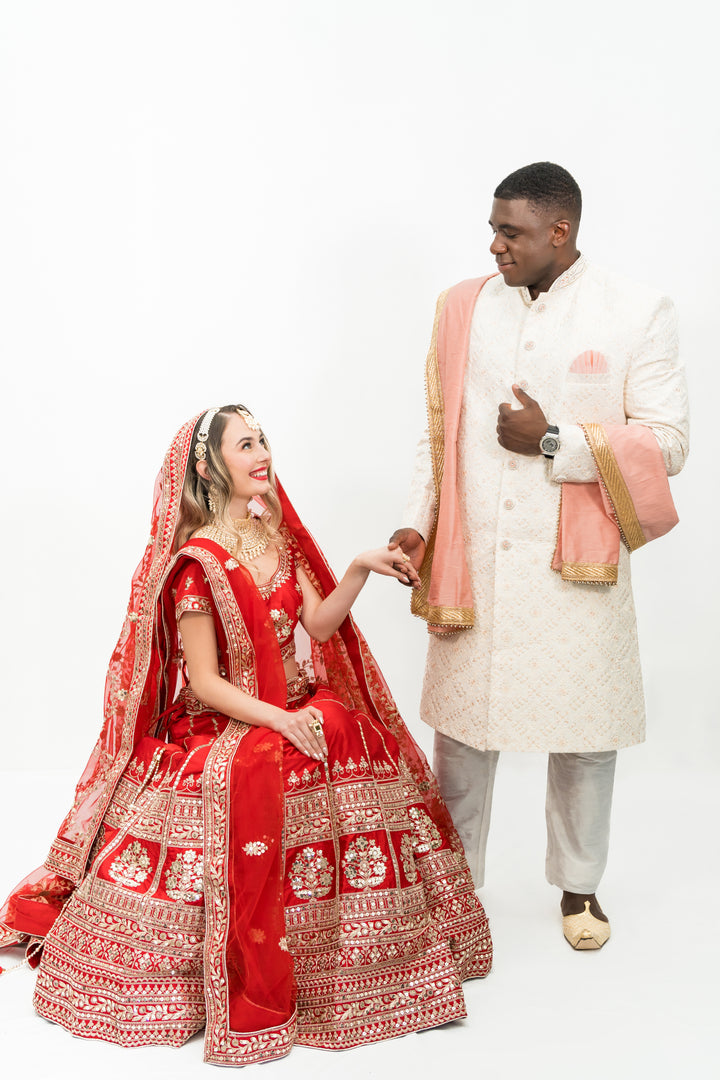 Shakha Pola Red Lehenga