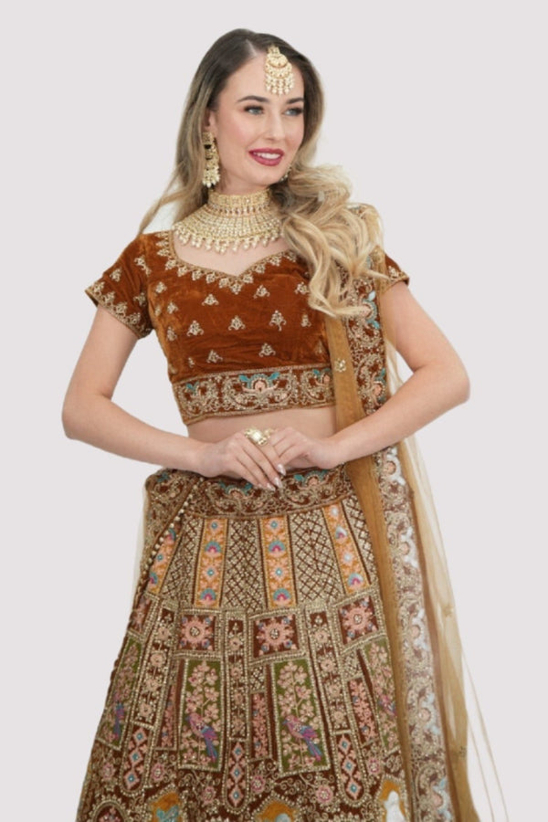 Gold heavy embellished lehenga (Outside Ontario)