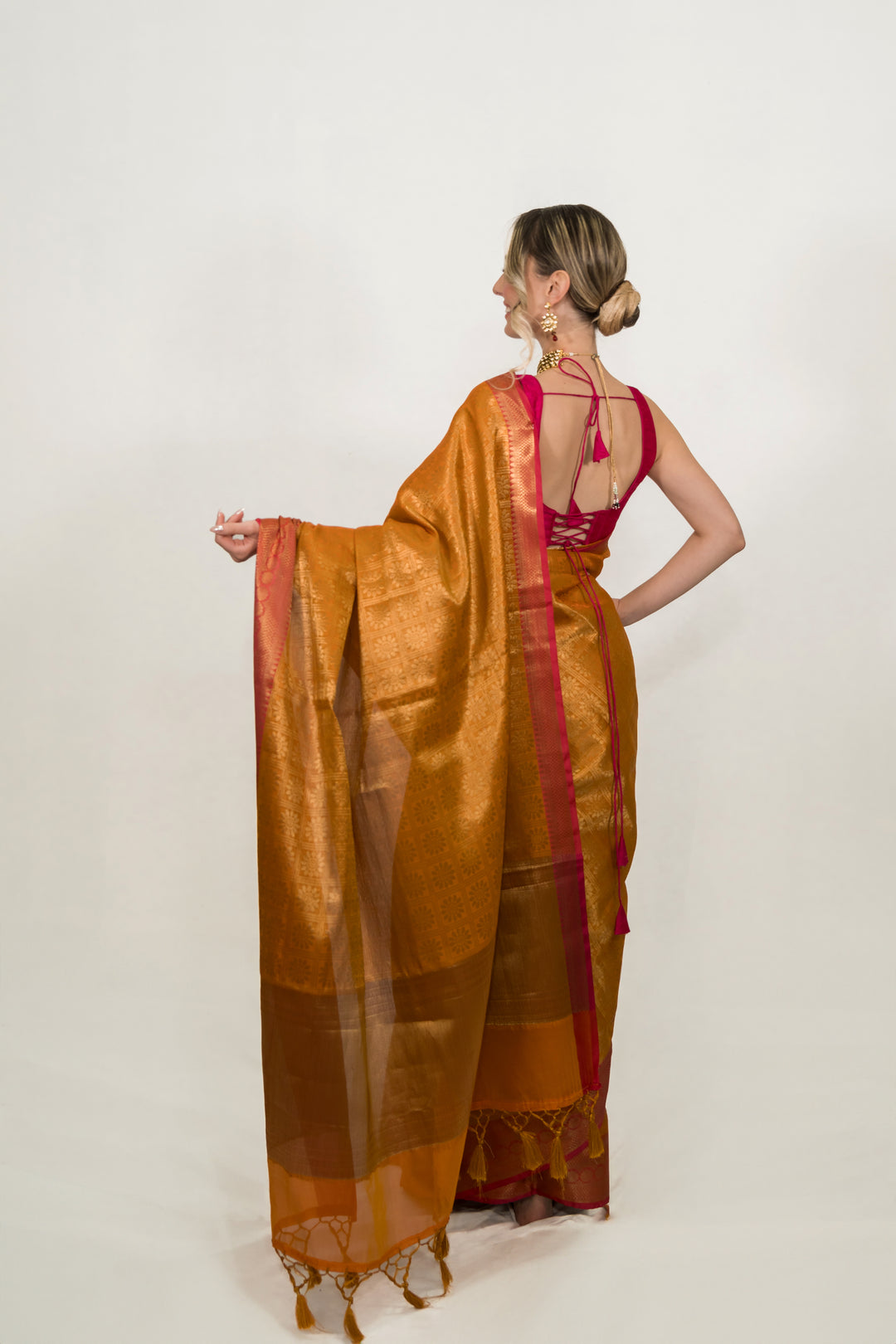 Golden Tissue Banarasi Saree