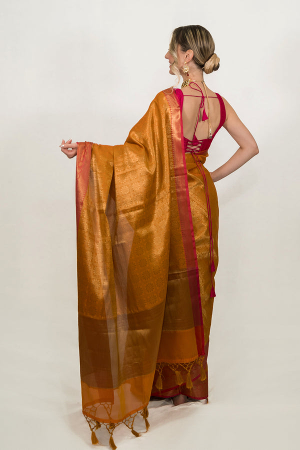 Golden Tissue Banarasi Saree