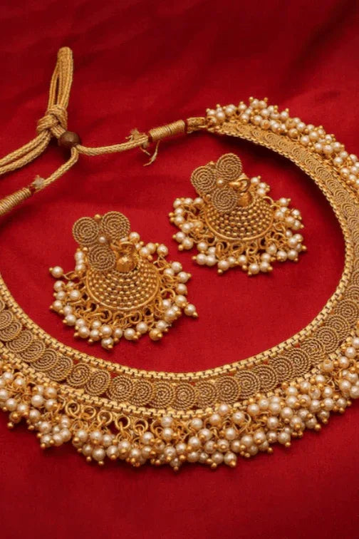 Golden temple pearl Jewellery Set (Outside Ontario) - myethnicrentals