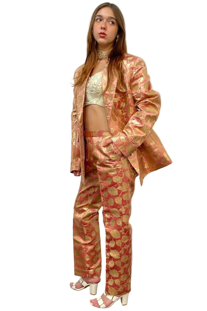 Plush Pink Jacket Fusion Set - myethnicrentals