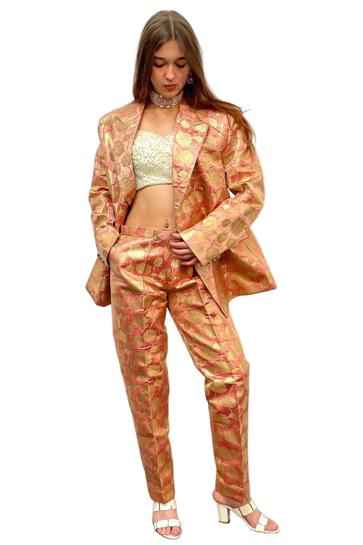 Plush Pink Jacket Fusion Set - myethnicrentals