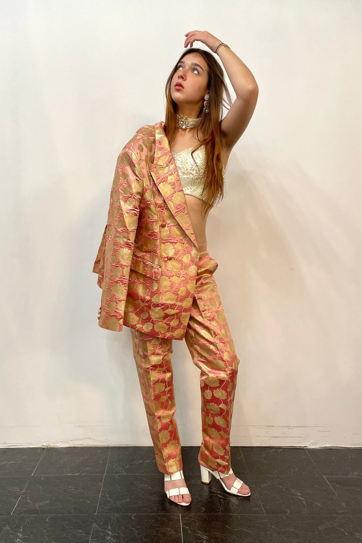 Plush Pink Jacket Fusion Set