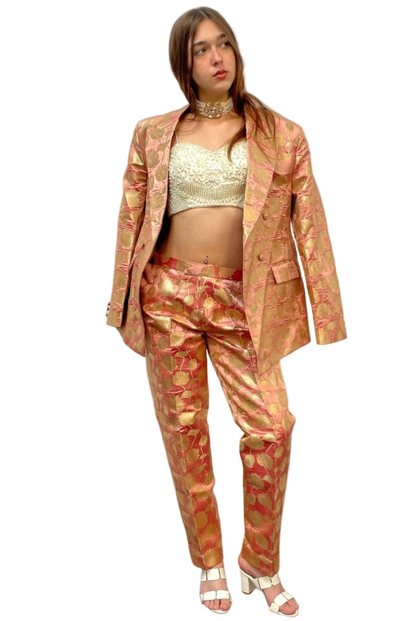 Plush Pink Jacket Fusion Set - myethnicrentals